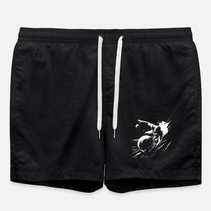 Bowling Graphics - Swim Trunks - black