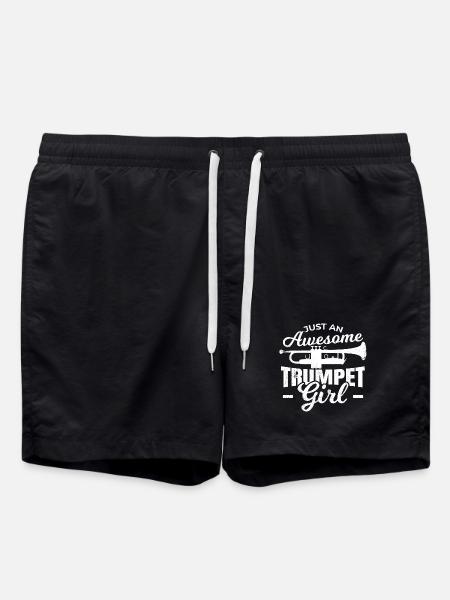 Trompeten Mädchen - Badeshorts - Schwarz