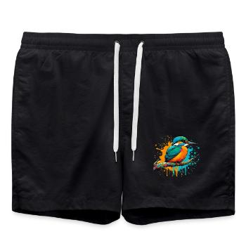 Martin-pêcheur - Short de bain - noir - Devant - AI Model Male 185 light (185cm)