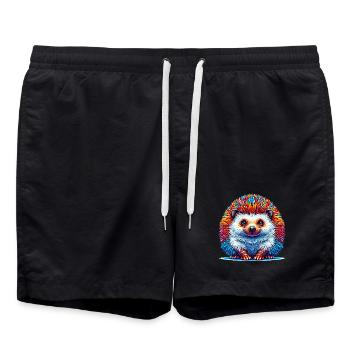 Igel - Badeshorts - Schwarz - Vorne - AI Model Male 185 light (185cm)