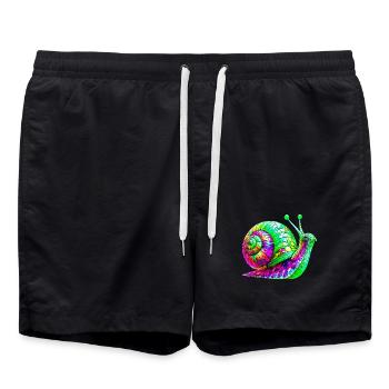 Escargot - Short de bain - noir - Devant - AI Model Male 185 light (185cm)