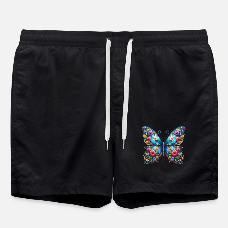 Butterfly - Swim Trunks - black