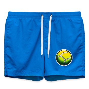 Tennis Ball Green Yellow - Swim Trunks - cobalt blue - Front