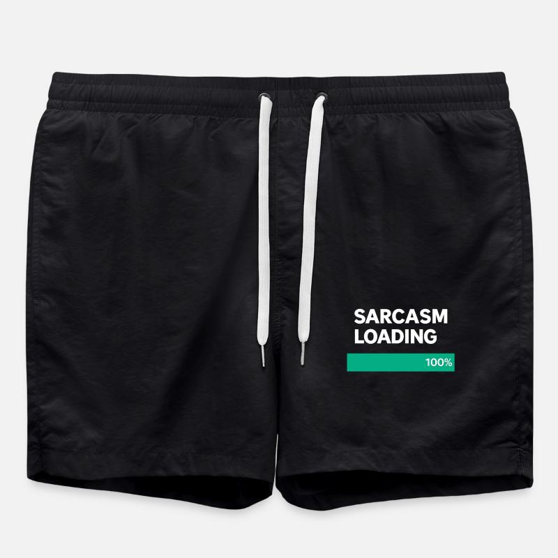 Sarcasm Loading Indication - Swim Trunks - black