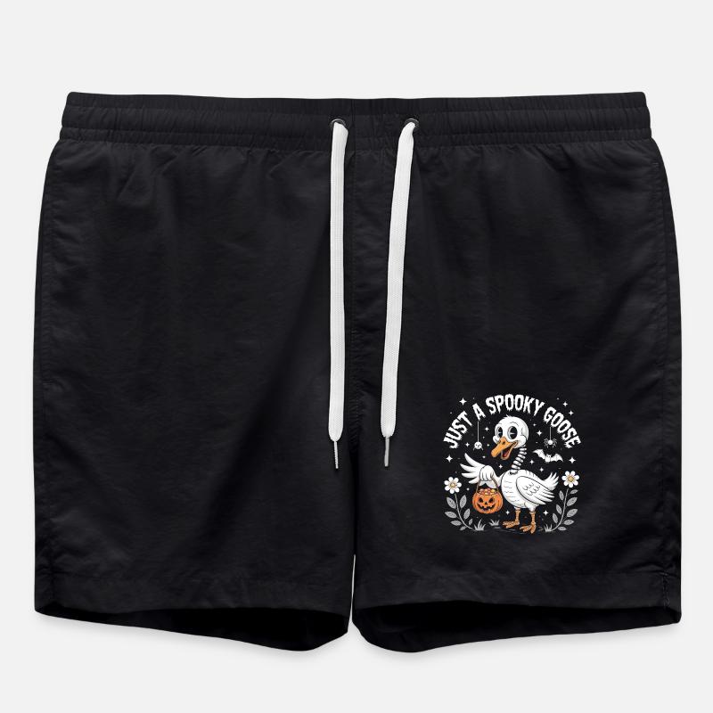 Just a Spooky Goose - Swim Trunks - black