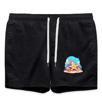 Étoile de mer Étoile de mer - Short de bain - noir - Devant - AI Model Male 185 light (185cm)