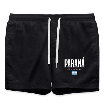 Paraná Argentinien Argentinier - Badeshorts - Schwarz - Vorne - AI Model Male 185 light (185cm)