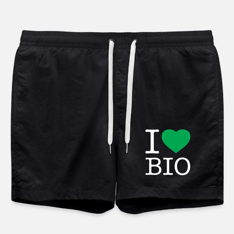 J’adore le bio - Short de bain - noir