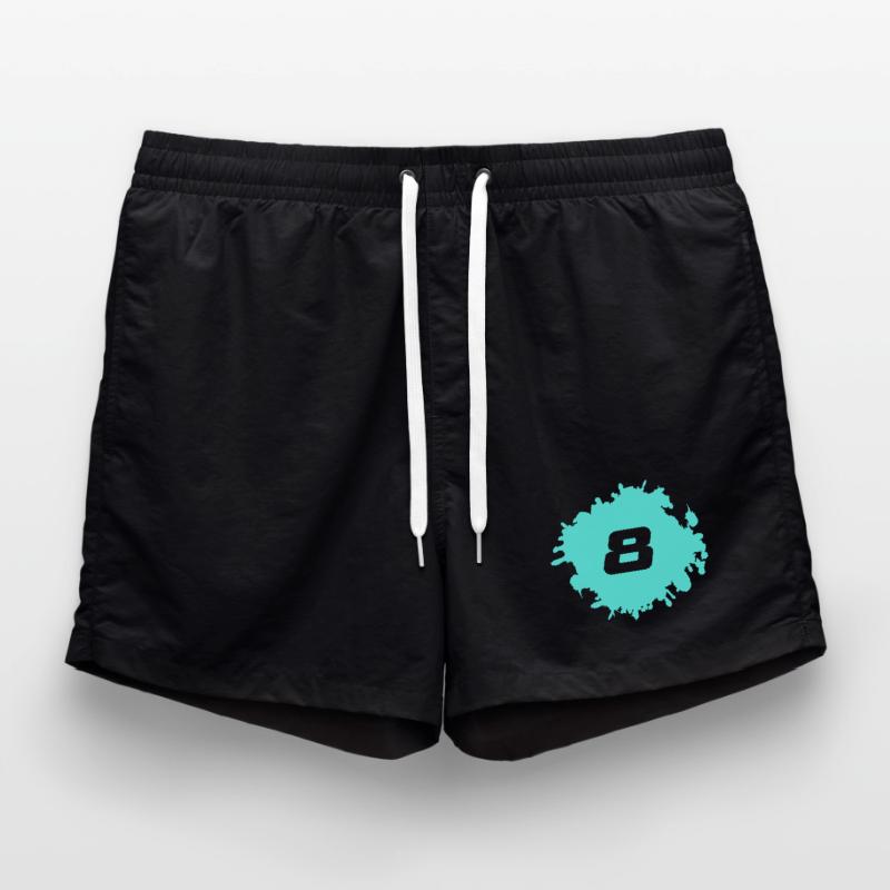 Conception de huit éclaboussures de néon Short de bain