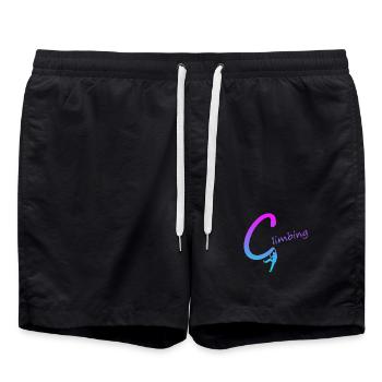 Climbing Circle Gradient Design Climbing Climbing - Swim Trunks - black - Front - AI Model Male 185 light (185cm)