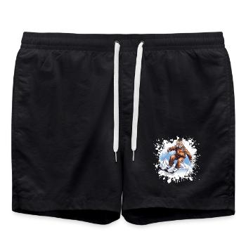 Gepard Ski Skifahren - Badeshorts - Schwarz - Vorne - AI Model Male 185 light (185cm)