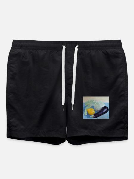 still life - Swim Trunks - black