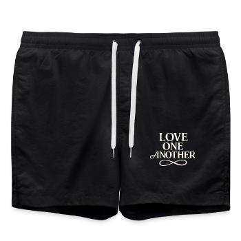 NEW -- Wear it. Share it. Inspire Someone Today. - Swim Trunks - black - Front - AI Model Male 185 light (185cm)