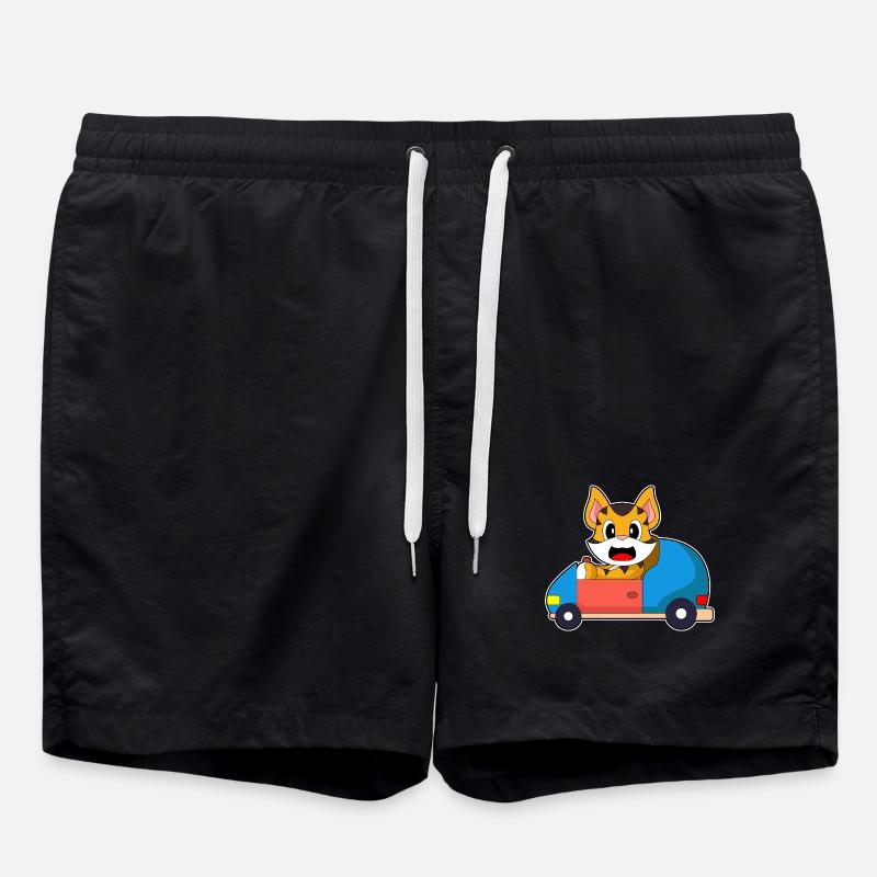 Tiger Car - Swim Trunks - black
