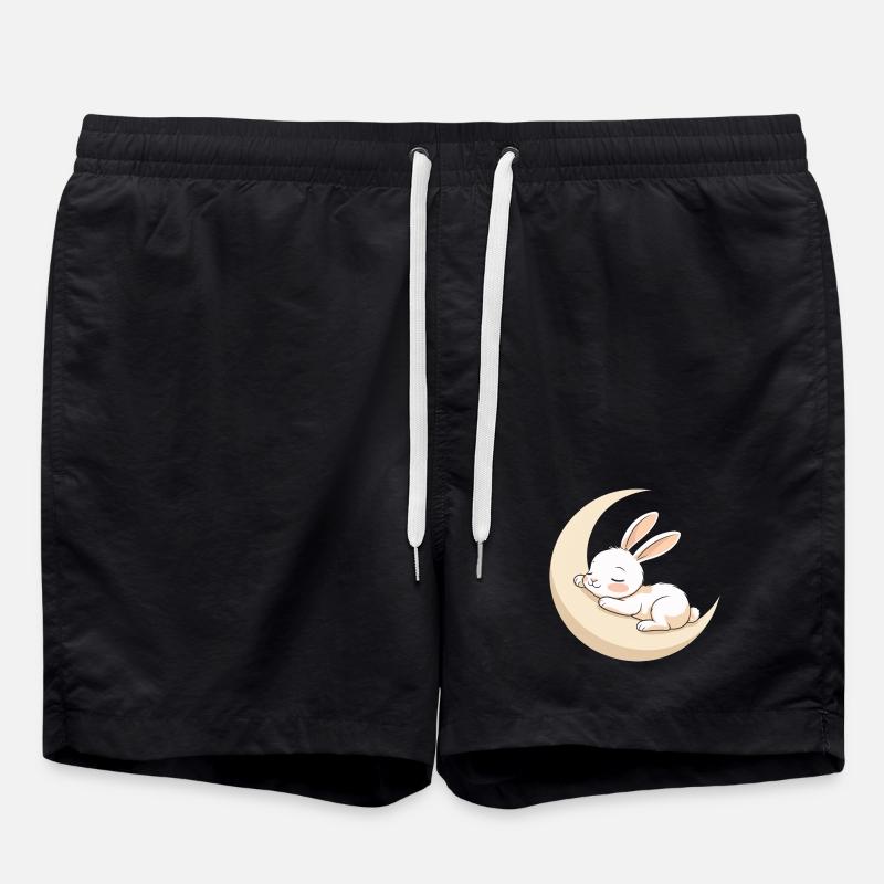 Mondhäschen Traum - Badeshorts - Schwarz