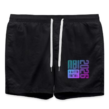 ABI 2026 Vintage Neon Édition Limitée - Short de bain - noir - Devant - AI Model Male 185 light (185cm)