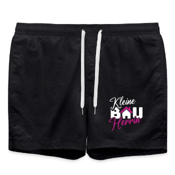 Small Builder Hausliebe Design - Swim Trunks - black - Front - AI Model Male 185 light (185cm)