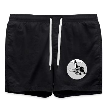 Type-o-Cat #16 CATamaran - Swim Trunks - black - Front - AI Model Male 185 light (185cm)