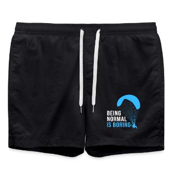 Skydive Paragliding - Swim Trunks - black - Front - AI Model Male 185 light (185cm)