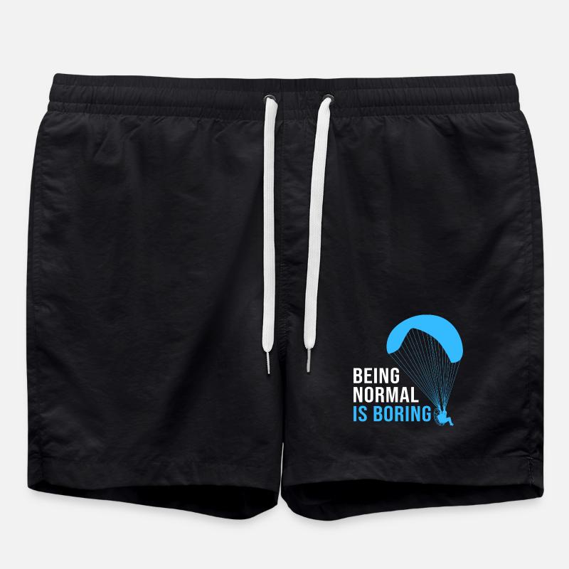Skydive Paragliding - Swim Trunks - black