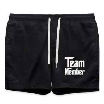 Team Member - Badeshorts - Schwarz - Vorne - AI Model Male 185 light (185cm)