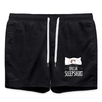 Chemise de nuit poule - Short de bain - noir - Devant - AI Model Male 185 light (185cm)