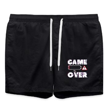 Gaming Gamer Videospiele Controller Zocken Zocker - Badeshorts - Schwarz - Vorne - AI Model Male 185 light (185cm)