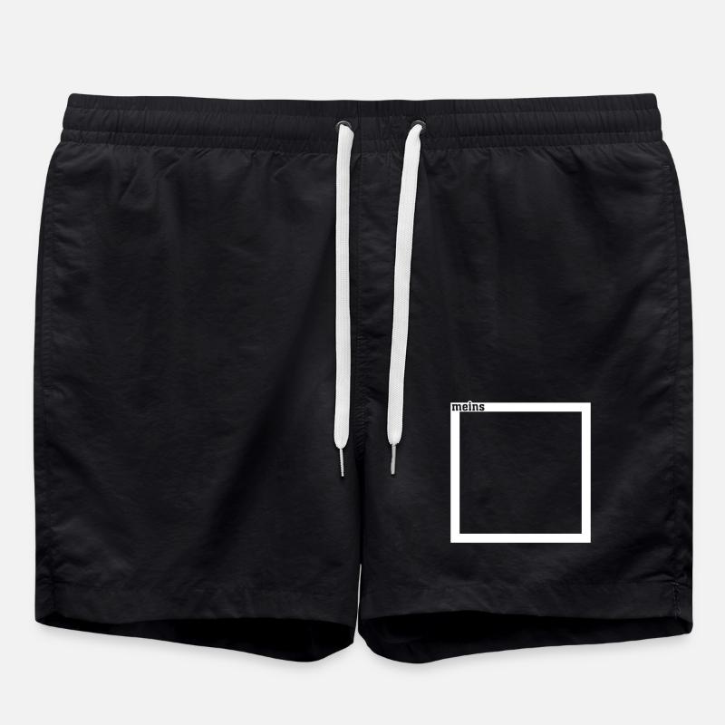 Meins WEISS - Badeshorts - Schwarz