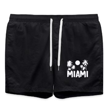 Miami - Short de bain - noir - Devant - AI Model Male 185 light (185cm)