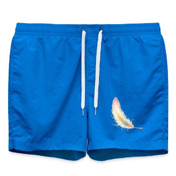 Design bohème élégant aux plumes pastel - Short de bain - cobalt blue - Devant