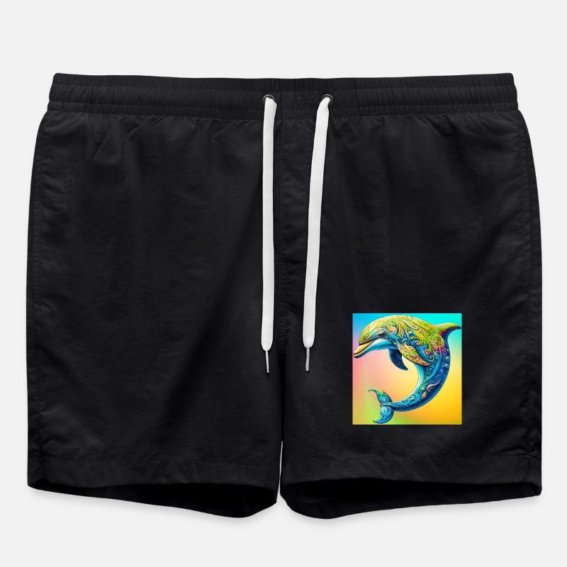 dolphin - Swim Trunks - black