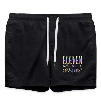 Onze & Fabuleux Scénario Arc-en-ciel - Short de bain - noir - Devant - AI Model Male 185 light (185cm)