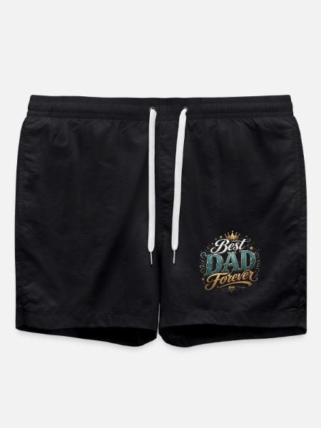 Best Forever Dad - Father's Day - Swim Trunks - black
