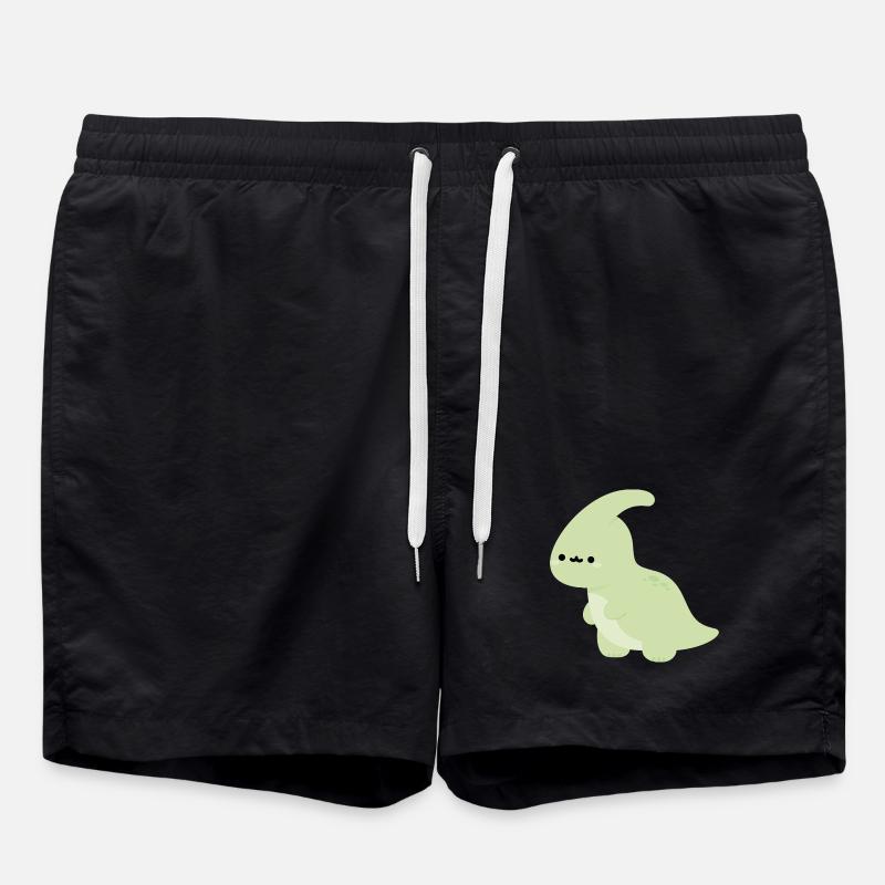 Parasaurolophus Perry - Badeshorts - Schwarz