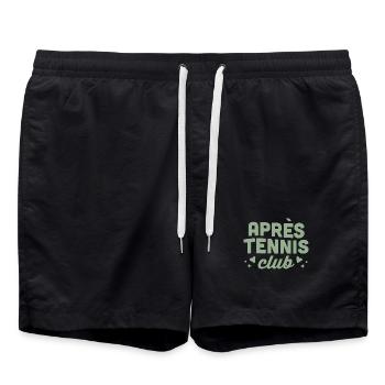 Esthétique de fête de filles du club de tennis Après. - Short de bain - noir - Devant - AI Model Male 185 light (185cm)
