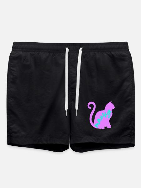 Cat Mouse - Swim Trunks - black