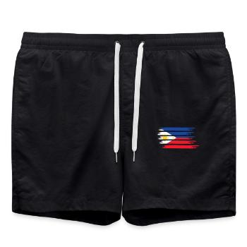 Drapeau des Philippines - Short de bain - noir - Devant - AI Model Male 185 light (185cm)