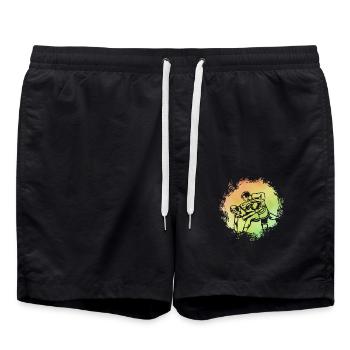 Lutte - Short de bain - noir - Devant - AI Model Male 185 light (185cm)