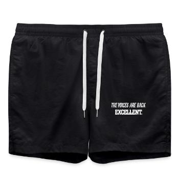 Les voix sont de retour Excellent Sarcastique Drôle - Short de bain - noir - Devant - AI Model Male 185 light (185cm)