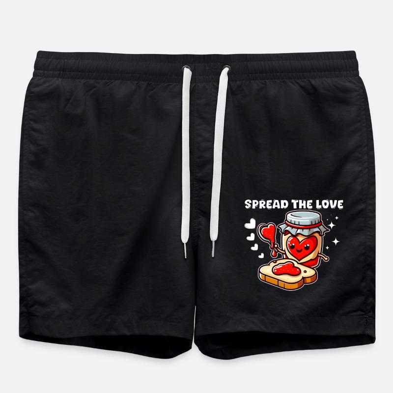 SPREAD THE LOVE - Swim Trunks - black