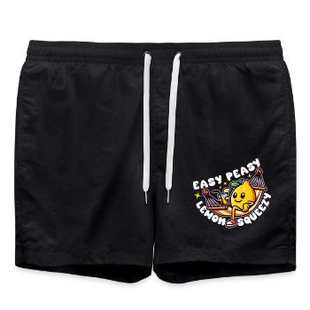 EASY PEASY LEMON SQUEEZY - Short de bain - noir - Devant - AI Model Male 185 light (185cm)