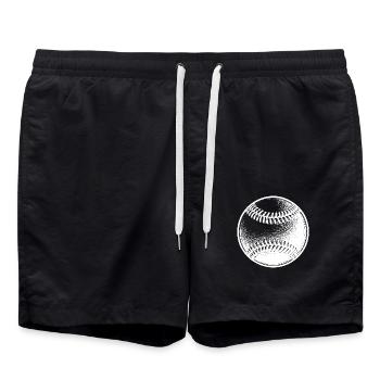 Le baseball pour les entraîneurs et les joueurs - Short de bain - noir - Devant - AI Model Male 185 light (185cm)