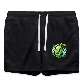 Peas Out and Proud - Swim Trunks - black - Front - AI Model Male 185 light (185cm)