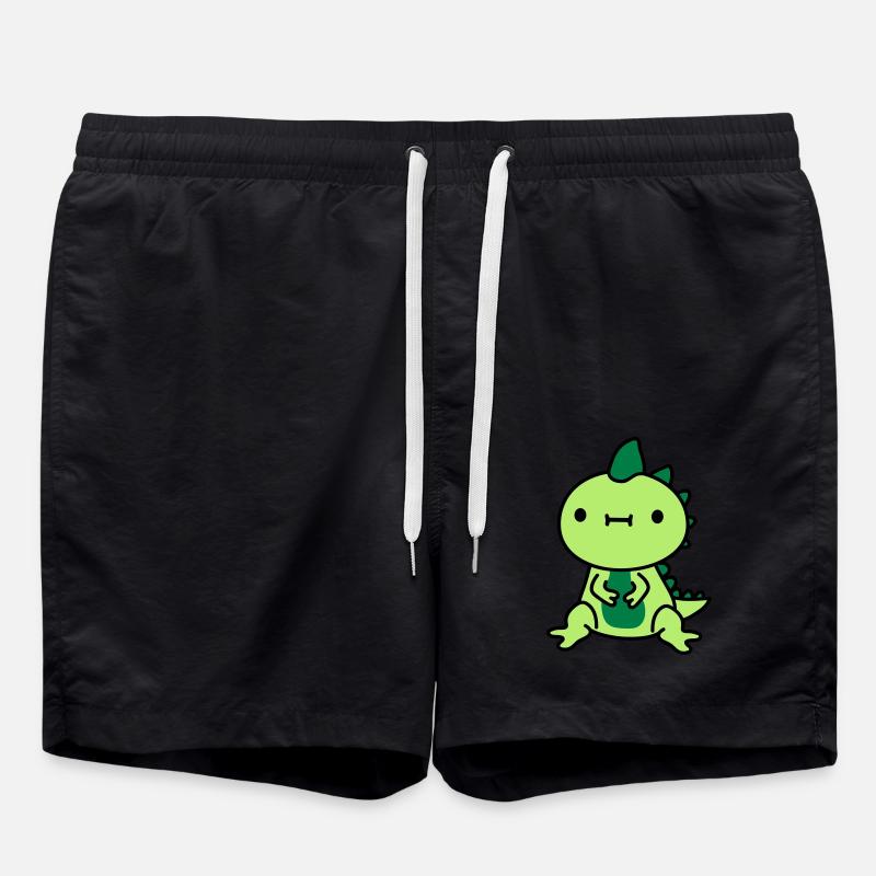 small suesser kawaii - Swim Trunks - black