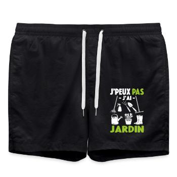 Je Peux Pas J'ai Jardin Cadeau De Jardinage - Short de bain - noir - Devant - AI Model Male 185 light (185cm)