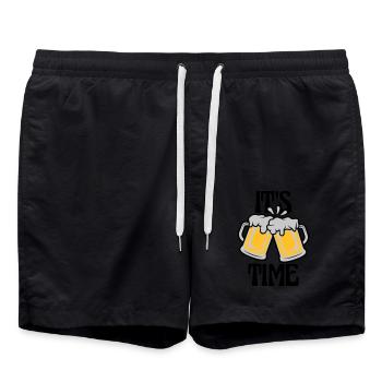 C’est de la bière - Short de bain - noir - Devant - AI Model Male 185 light (185cm)