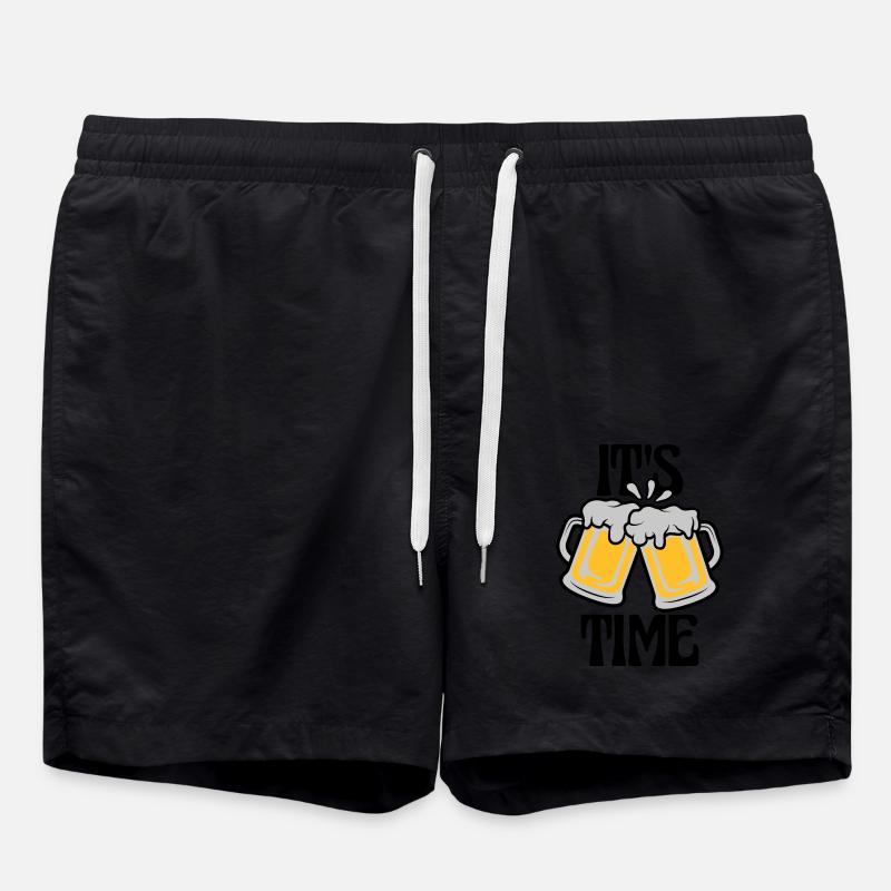 It s Bier - Badeshorts - Schwarz