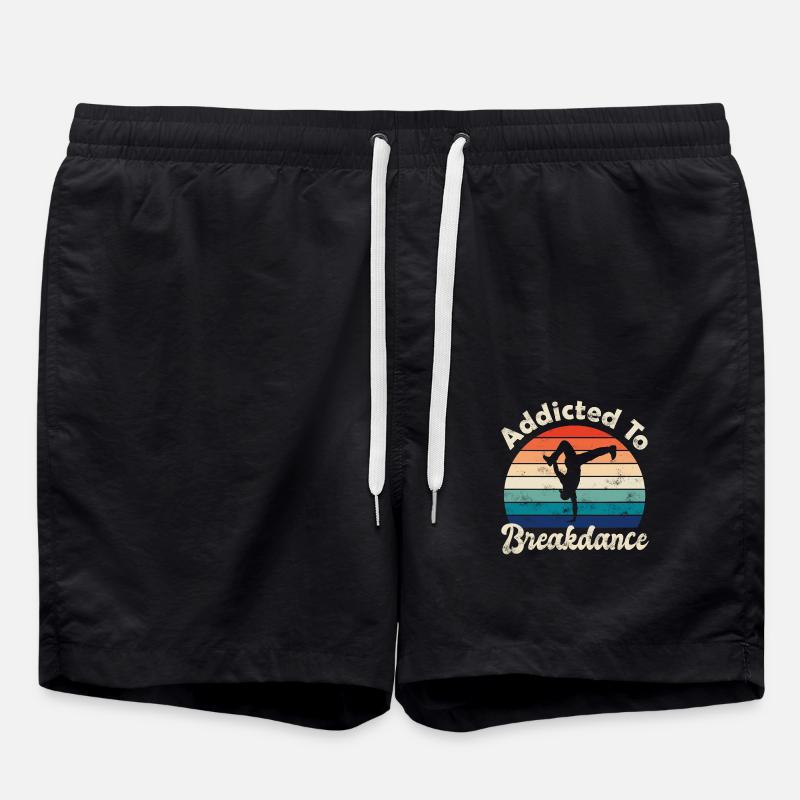 Breakdancing - Swim Trunks - black