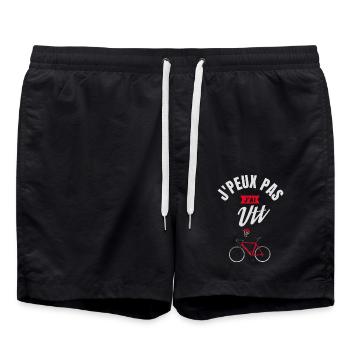 J'Peux Pas j'Ai Vtt - Short de bain - noir - Devant - AI Model Male 185 light (185cm)