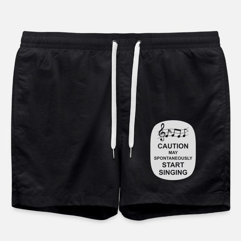 may spontaneously start singing - Badeshorts - Schwarz